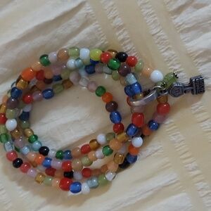 4 Pc Blume Multi Color Glass Beaded Expansion Hope Charm Bracelet Set